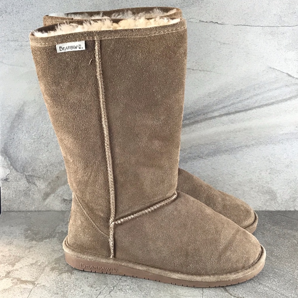 Bearpaw Women’s Elle Tan Suede Boots size 8 - Picture 3 of 9